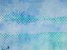 Vloerkleed polyester blauw/groen 80 x 150 cm SUSUZ_755405