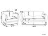 Hagesett i aluminium 2-seters sofa med lenestoler lysegrå ESPERIA_868805