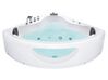 Whirlpool Corner Bath with LED 1900 x 1380 mm cm White TOCOA_850663