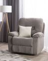Fabric Manual Recliner Chair Taupe Beige BERGEN_710740