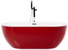 Bañera de acrílico rojo/blanco/plateado 160 x 75 cm NEVIS_828370