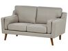 2 Seater Fabric Sofa Beige LOKKA_897610