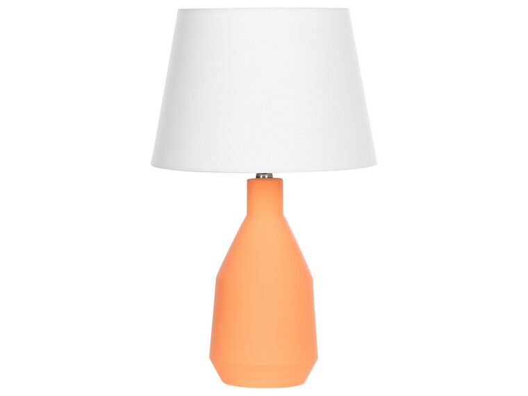 Tischlampe aus Keramik Orange LAMBRE_878590
