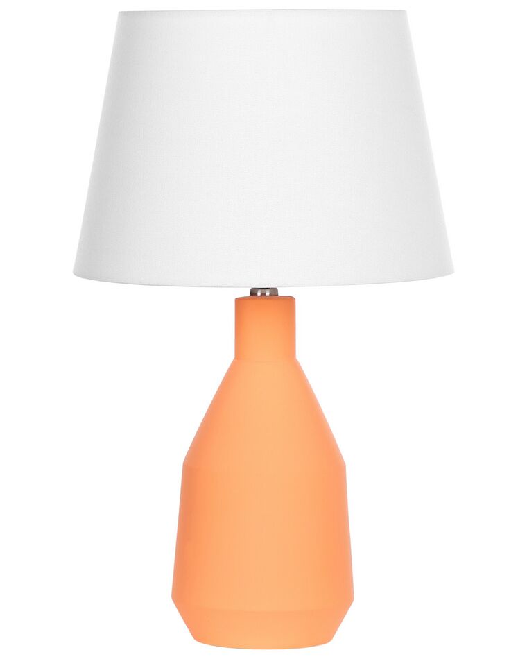 Keramická stolní lampa oranžová LAMBRE_878590