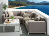 Conjunto de muebles de jardín modular gris/beige izquierdo BELIZE_761838