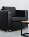 Fotel skórzany czarny HELSINKI_103200