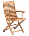 Zestaw 2 krzeseł ogrodowych drewniany MAUI_722057