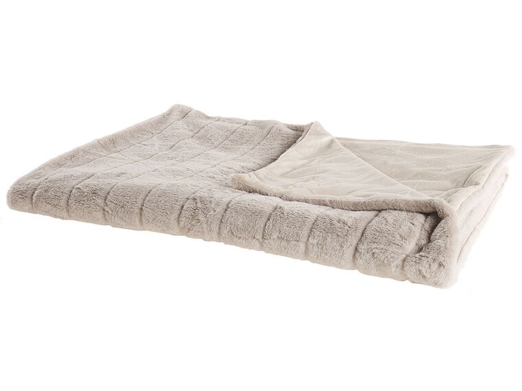 Blanket 150 x 200 cm Beige LABYAR_789960