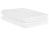Conjunto de 2 toallas de algodón blanco MITIARO_841704