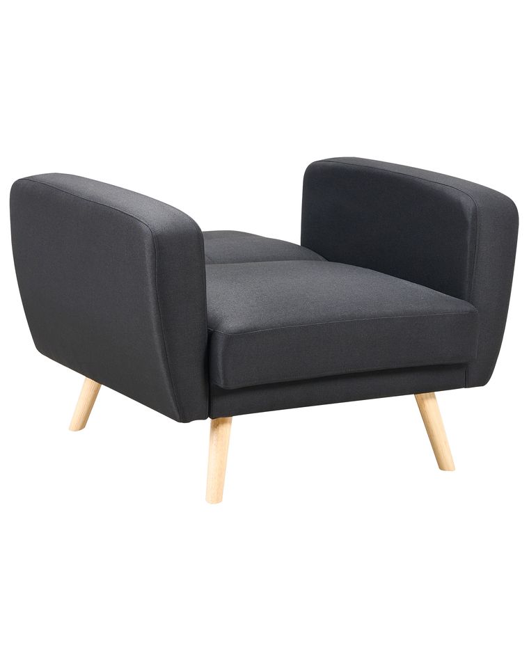 Fabric Armchair Black FLORLI Beliani.co.uk