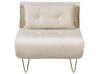 Sofa Set Samtstoff beige 3-Sitzer VESTFOLD_851618