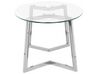 Konferenční stolek skleněná deska a stříbrné nohy FRESNO_733051