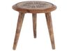 Conjunto de 2 mesas de apoio em madeira escura de mango TURUA_857350