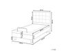 Fabric EU Small Single Adjustable Bed Beige DUKE_809053