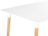 Dining Table 120 x 80 cm White and Light Wood NEWBERRY_850672