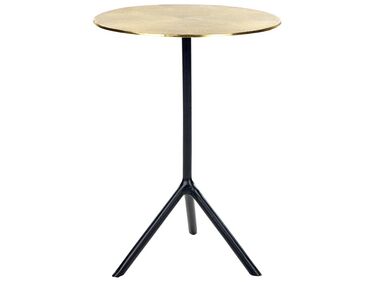 Metal Side Table Gold and Black ERAVUR