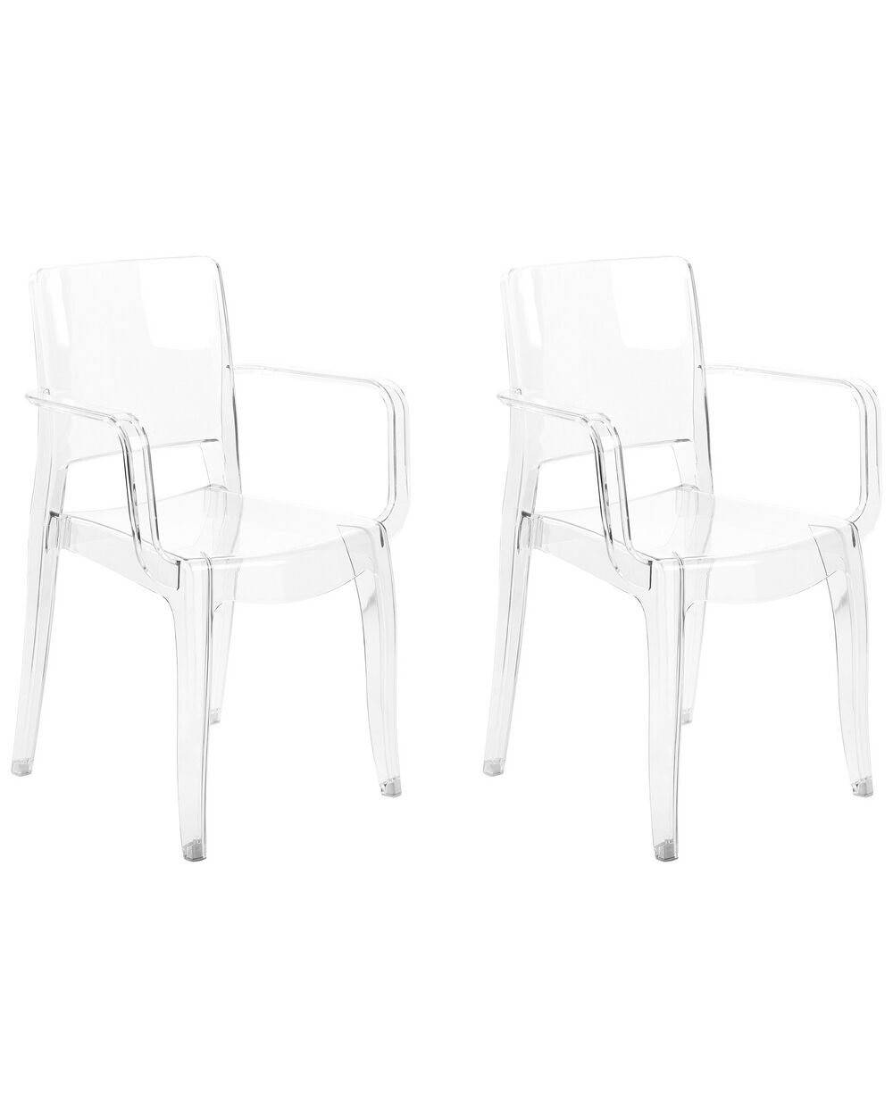 Conjunto de 2 sillas transparentes KENWOOD 