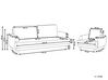 Conjunto de sofás com 4 lugares em tecido branco creme TUVE_911611