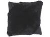 Set of 2 Faux Fur Cushions 42 x 42 cm Black EHNAR_801475