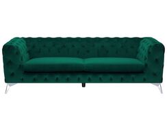 3-istuttava sohva samettinen vihreä SOTRA 3-istuttava sohva samettinen vihreä SOTRA