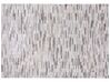 Kožený koberec 160 x 230 cm sivý AHILLI_688992
