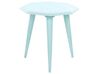 Set of 2 Wooden Side Tables Blue KANRI_852188