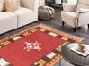 Bavlnený kelímový koberec 140 x 200 cm viacfarebný PARAKAR_870157