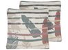 Set of 2 Cushions Striped 45 x 45 cm Multicolour BIDENS_818467