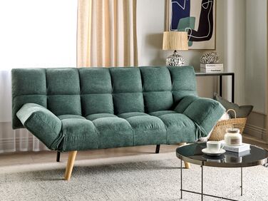 Fabric Sofa Bed Green INGARO