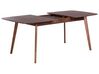Rozkladací jedálenský stôl 150/190 x 90 cm tmavé drevo MADOX_766518