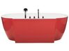 Vasca da bagno freestanding rossa con rubinetteria 170 x 80 cm ROTSO_811195