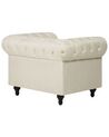 Fauteuil stof beige CHESTERFIELD_716978