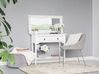 Console blanche avec 2 tiroirs LOWELL_728904