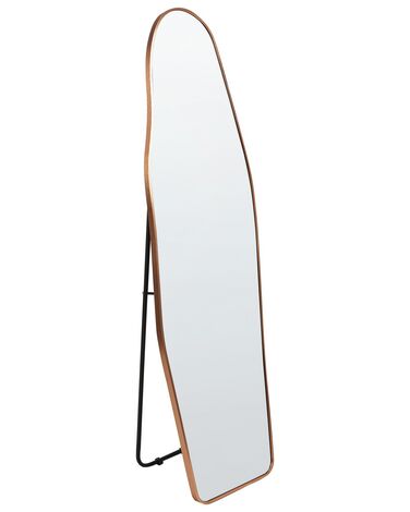 Kovové stojací zrcadlo 48 x 160 cm zlatá LARCHE