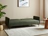 Sofá-cama de 3 lugares em tecido verde escuro LUCAN_914757