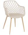 Set of 2 Dining Chairs Beige NASHUA_861880
