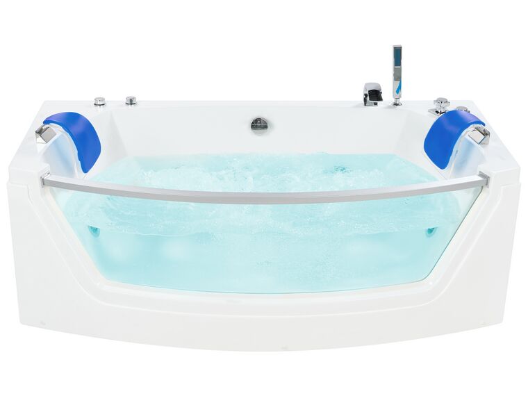 Whirlpool Bath with LED 1750 x 850 mm White FUERTE_717857