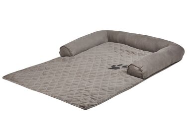Fabric Pet Bed 70 x 100 cm Light Grey BOZAN