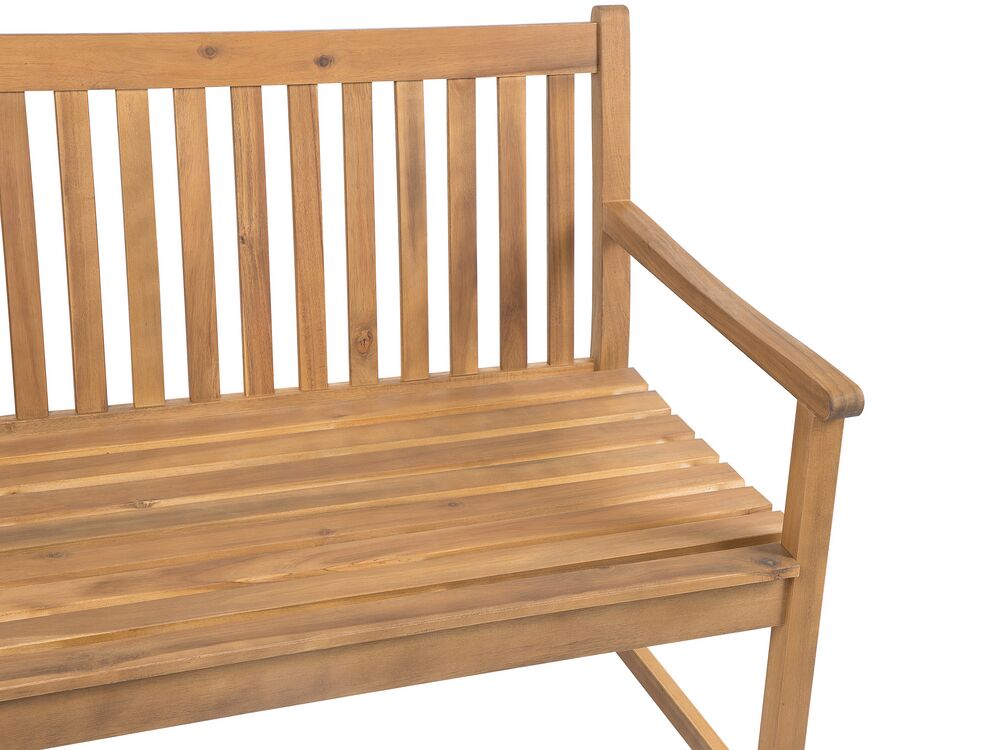 Acacia Wood Garden Bench 180 cm VIVARA Beliani.co.uk