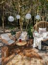 PE Rattan Hanging Chair with Stand Natural ASPIO_806287