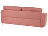 3-istuttava sohva kangas vaaleanpunainen TROSA_851845