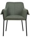 Fabric Accent Chair Dark Green ARLA_876824
