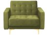Sofa Set Samtstoff grün 5-Sitzer ABERDEEN_882484