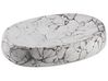 Conjunto de accesorios de baño de cerámica blanco crema/negro CALLELA_823346