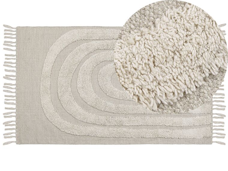 Bavlnený koberec 80 x 150 cm béžový HAKKARI_837827