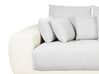 4 Seater Fabric Sofa Light Grey and Light Beige TORPO_733395