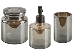 Kylpyhuonesetti 3 osaa lasi harmaa MANAGUA