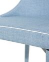 Conjunto de 2 sillas de comedor de poliéster azul claro CAMINO_699509
