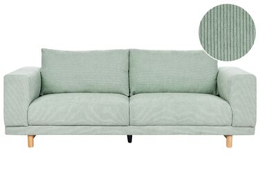 Sofa 3-osobowa sztruksowa zielona NIVALA