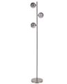 Stehlampe Metall / Rauchglas silber 154 cm 3-flammig Kugelform RAMIS_841447